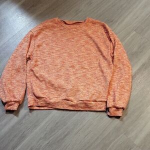 Women's Orange Textured Blouse
